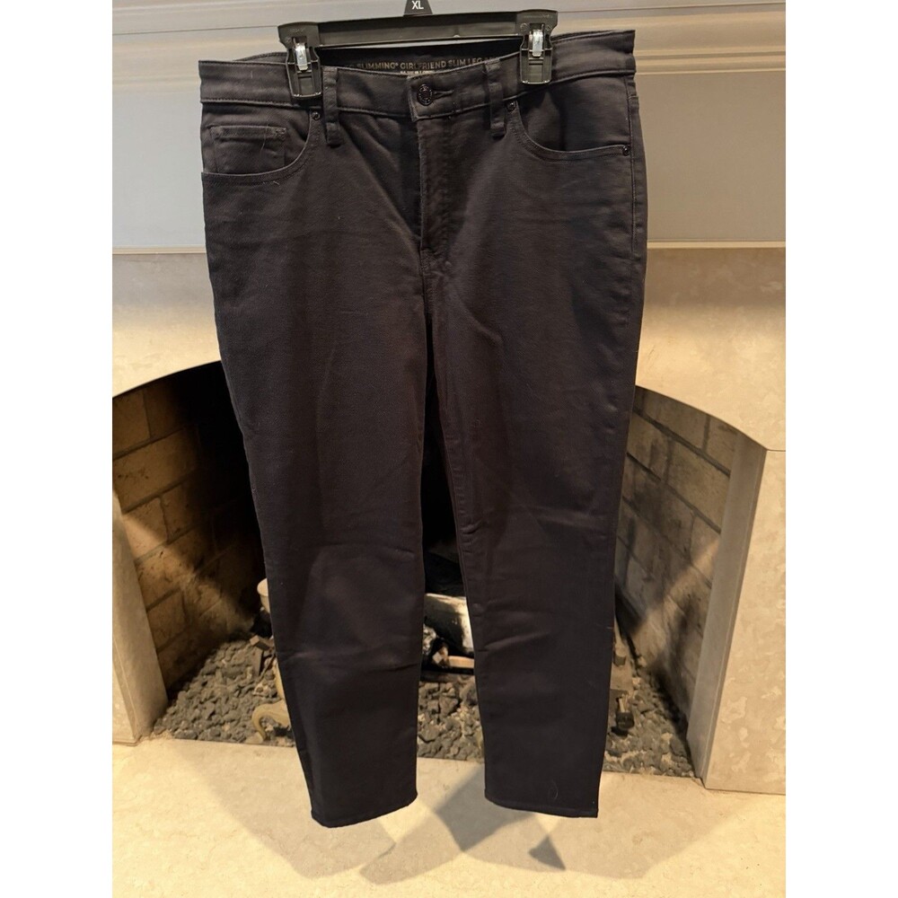 Chico’s Womens US Size 6 Black So Slimming Girlfriend Slim Leg Ankle Jeans